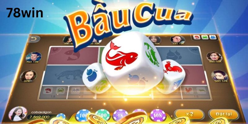 Luật chơi game bầu cua tôm cá 78win online